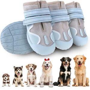 Furmate Gray and Blue Dog Boots